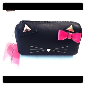 Betsey Johnson cat Makeup Bag